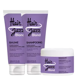 HAIR JAZZ pilna rutina pašalinanti gelsvus atspalvius